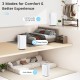 Portable dehumidifier in white with adjustable humidity and three modes, ideal for home and basement use.