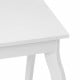 White accent sofa end side table featuring a smooth MDF surface and elegant curved legs for stylish storage.