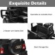 Close-up of the 12V 2-seater ride-on car's openable door and back storage box, designed for kids' safety and fun.