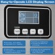 LCD control panel of the 353LBS/24H commercial ice maker, featuring easy operation and adjustable ice thickness.