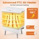 35L beige towel warmer with PTC air heater, 360° circulation, and drying modes for efficient towel heating in bathrooms.