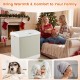 35L beige towel warmer with heating and drying modes, ideal for warming bath towels and blankets in the bathroom.