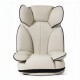 Beige 360° swivel floor gaming chair with adjustable backrest and sponge filling for ergonomic support and comfort.