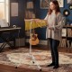 Single-row 36-bar golden chimes with adjustable height, perfect for music lessons and performances.