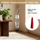 Foldable stand for 36-bar chimes with portable bag, featuring adjustable height and sturdy beech wood support.