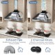 36-inch under cabinet range hood with ducted and recirculation options, featuring 4 fan speeds and baffle filters for.