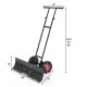 36-inch snow shovel with wheels, adjustable angles, and ergonomic handle for efficient snow removal and easy.