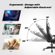 Massage gaming chair with adjustable backrest, lumbar support, and headrest for ultimate comfort during gaming or work.