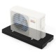 Mini split condenser pad in black, designed for HVAC systems, offers noise reduction and supports up to 1000 lbs.