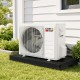 Mini split condenser pad for ductless HVAC systems, featuring a weather-resistant design and anti-slip surface for stability.