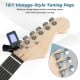 Vintage-style tuning pegs on a 39-inch electric guitar kit, designed for accurate tuning and reduced string noise.
