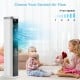 3-in-1 portable evaporative air cooler in white with 4 fan speeds, ideal for home or office use during hot summer days.