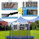 Replacement trampoline safety enclosure net, 8 ft, made of durable PE material for all-around protection and easy.