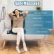 Memory foam seat cushion massager with heat and 6 vibration motors for customized comfort on chairs or sofas.