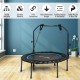 40-inch foldable fitness rebounder with resistance bands, sturdy steel structure, ideal for indoor and outdoor exercise.