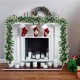 9-foot pre-lit Christmas garland with red berries and 50 LED lights, perfect for indoor or outdoor festive decoration.