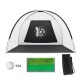 Portable 10 feet golf practice set with net, storage bag, and 24 golf balls for indoor and outdoor use.