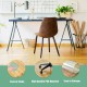 Transparent 47 x 47 inch PVC chair floor mat with non-slip side, ideal for protecting hardwood floors in home or office.