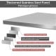 Close-up of the thickened stainless steel panel showcasing its five-layer construction for durability and easy cleaning.