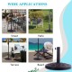 Heavy-duty 30lbs umbrella base with decorative bronze finish, suitable for patio, beach, and terrace use.