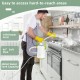 Hand-held steam cleaner with 10 accessories, 1000W power, 10ft cord, and 300ml tank for efficient cleaning.