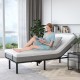 Adjustable bed with gel memory foam mattress, featuring dual USB ports and customizable angles for enhanced comfort.