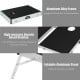 Foldable cornhole set featuring a sturdy aluminum alloy frame and high-density board, ideal for outdoor and indoor fun.