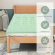 3-inch cooling air foam mattress topper in twin size, featuring breathable material for comfort and good air.