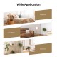 Wall-mounted 32x20 inch golden metal frame mirror, suitable for bathroom, living room, or hallway use.