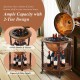 16th Century Italian wine cabinet with wheels, featuring a vintage globe design, ample storage for wine bottles and.