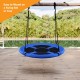 Blue 40-inch flying saucer tree swing, made of durable 600D oxford fabric, perfect for outdoor play and relaxation.