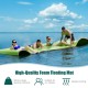 Floating water mat for 4-6 people, made of high-quality XPE foam, ideal for relaxing on lakes and beaches.