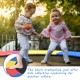 Thick multicolor trampoline safety pad with EPE foam, designed to cover springs and enhance safety for outdoor use.