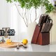 15-piece stainless steel knife block set with ergonomic hardwood handles, including a sharpener and kitchen shears for.