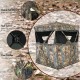 3 Person Portable Surround View Tent featuring camouflage design, multiple windows, and easy setup hub system for.