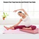 Yoga bolster pillow in pink with removable cover, providing support for yoga exercises and relaxation at home or on the.