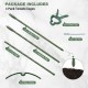 Adjustable 60-inch tomato cage set includes poles, clips, zip ties, and clamps for optimal plant support in gardens.