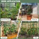 Adjustable 60-inch plant support trellis for climbing plants, suitable for raised beds, pots, backyards, and farms.