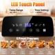 LED touch screen of the 3.2-Qt electric deep fryer displaying 6 presets and temperature settings for easy cooking.