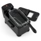 Electric stainless steel deep fryer with a 3.2 qt capacity, adjustable temperature, and removable basket for easy.