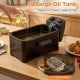 Large 3.2 qt electric deep fryer with adjustable temperature and timer, perfect for frying chicken and fries.