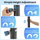 Height adjustment knob for the 3.3-10 feet portable basketball hoop, designed for easy tool-free height changes.