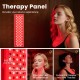 Red-light therapy panel for sauna, featuring 660 nm and 850 nm wavelengths for skin rejuvenation and deep tissue.