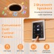 Dual control panel for the 3-5 People Far Infrared Wooden Sauna Room with Bluetooth speakers and USB input.