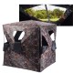Portable deer hunting blind with camo design, 360° visibility, and shoot-through windows for 2-3 hunters.