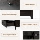 Close-up of the 3-drawer dresser's dark brown finish, featuring handy knobs and stable tapered legs for modern storage.