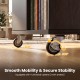 Close-up of the 360° swivel casters on the 3-drawer mobile lateral file cabinet for smooth mobility and secure.