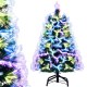 3 feet fiber optic Christmas tree with 93 branch tips and a charming star topper, featuring automatic color-changing.