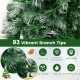 3 feet fiber optic Christmas tree with 93 vibrant branch tips, fireproof PVC material, and charming topper star for.