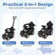 3-in-1 licensed Ford push car for toddlers in black, convertible from stroller to walking car to ride-on, with LED.